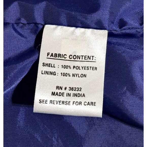 Vintage Giacca Windbreaker Purple Checkered Jacket Womens M Polyester Nylon 80s - Picture 3 of 13